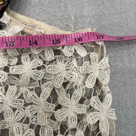 [S]Rebellion Embroidered Lace Women Top Boho Festive Floral - Picture 7 of 8